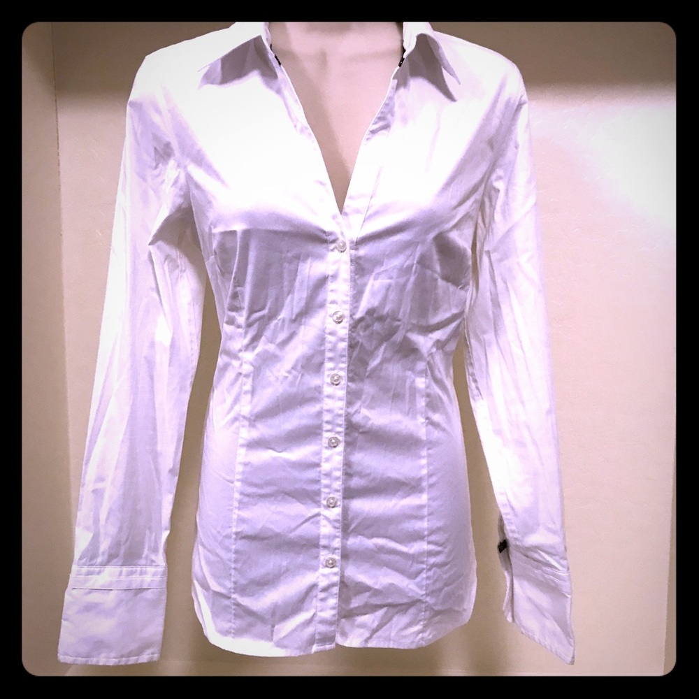 Express Button Up White Shirt